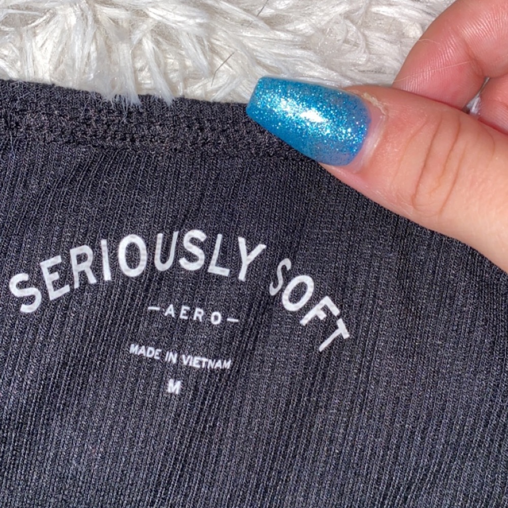 Off the shoulder black long sleeve top